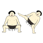 相撲の四股踏みのイラストアイキャッチ