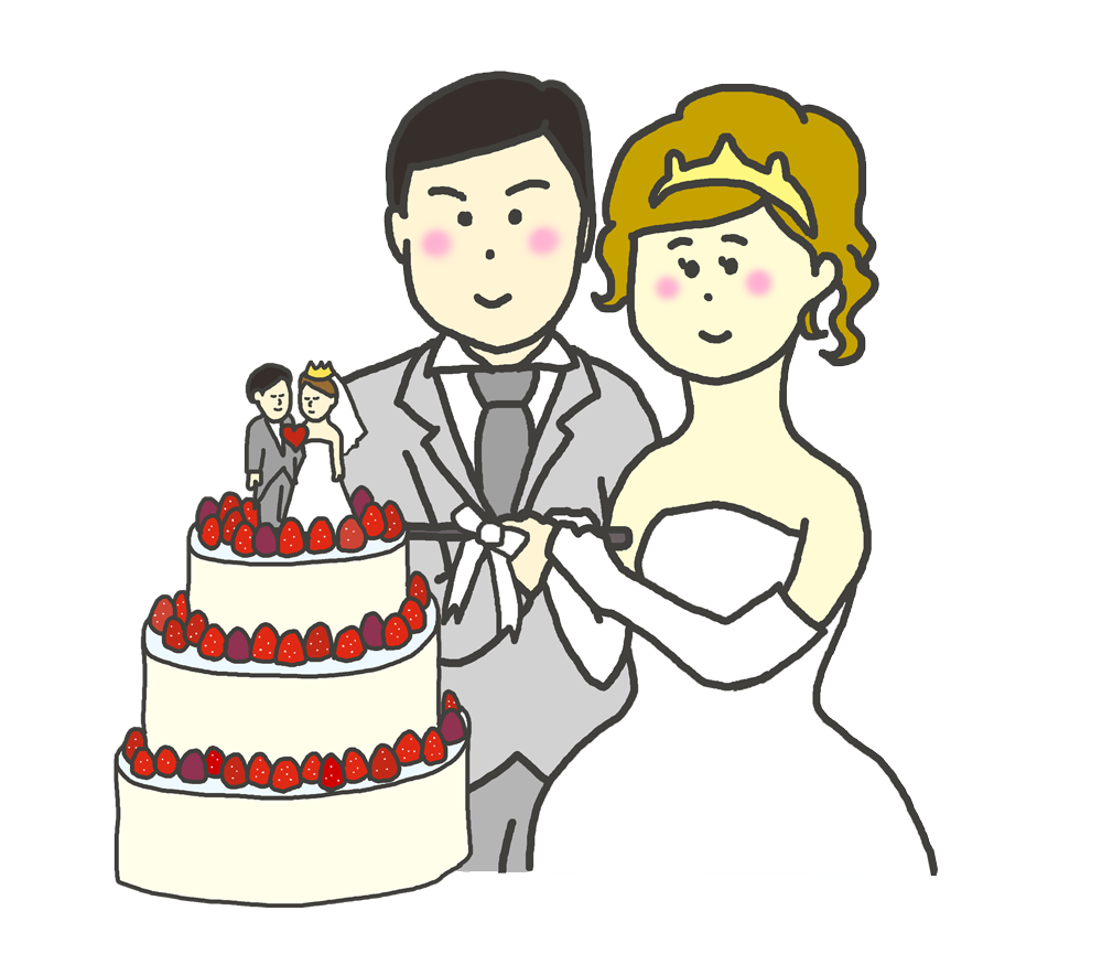 結婚 式 ウエディング ケーキ イラスト Kekkonshiki Infotiket Com