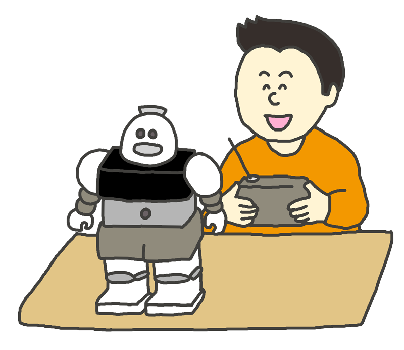 ロボット工作のイラスト