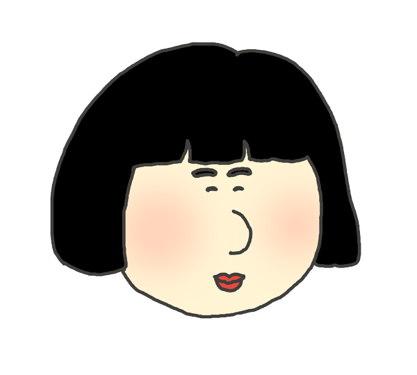 綺麗なおかっぱ 女の子 イラスト