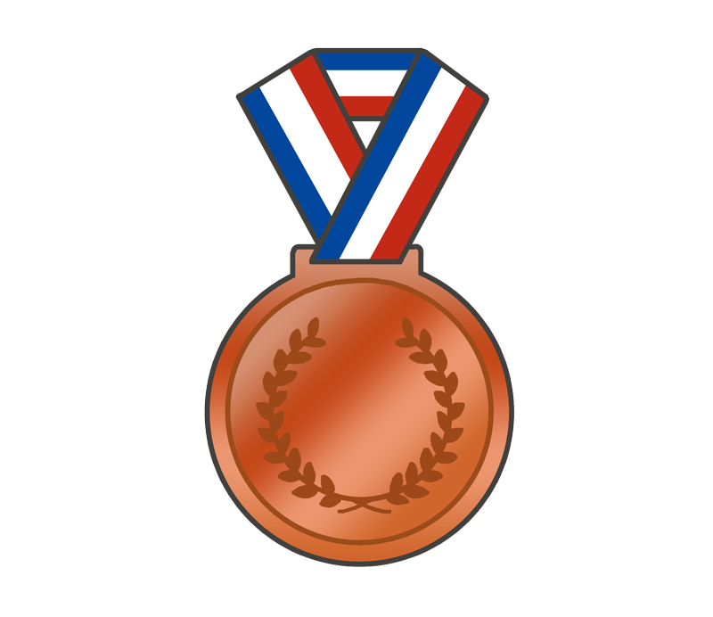 銅メダルのイラスト