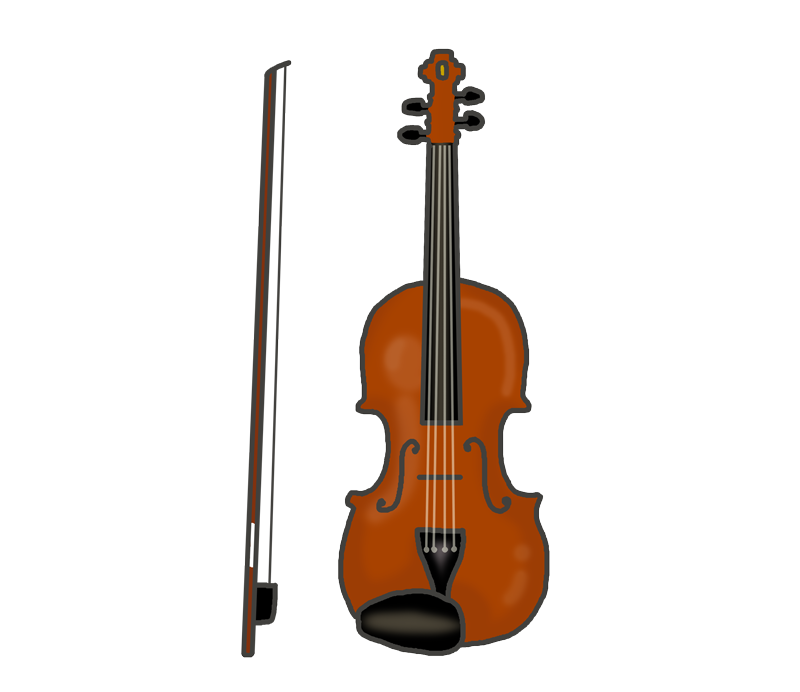 バイオリンのイラスト