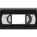 ビデオテープ（VHS）のイラスト