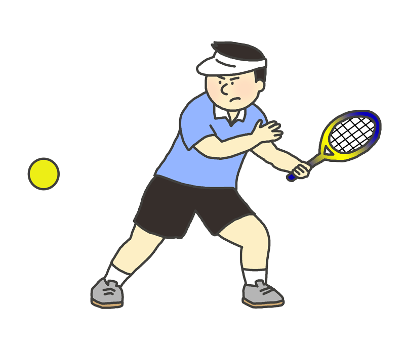 テニス選手のイラスト（男性）