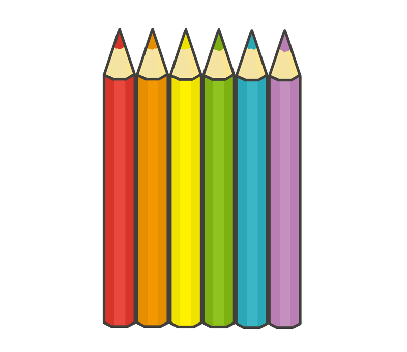 色鉛筆のイラスト