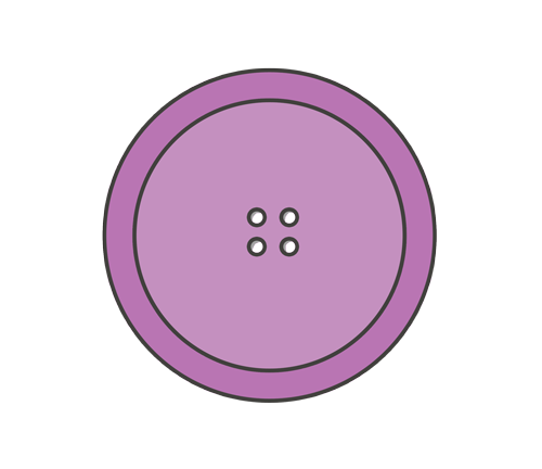 紫色のボタンのイラスト