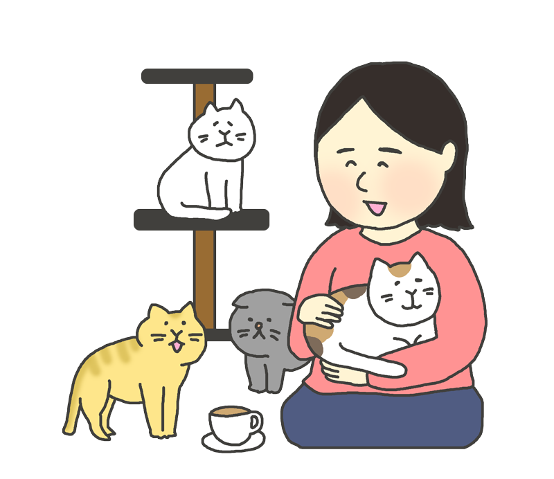 無料イラスト画像 トップ100 猫 カフェ イラスト