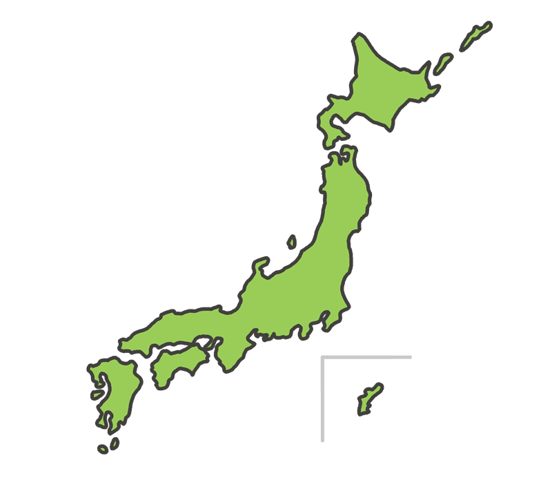 日本地図のイラスト