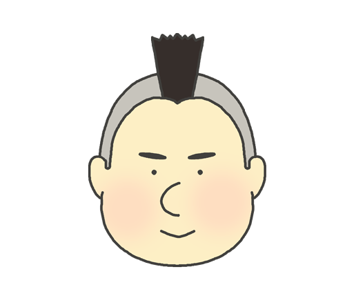 モヒカンヘアの男の子のアイコンイラスト