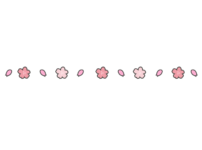 桜の飾り線のイラスト