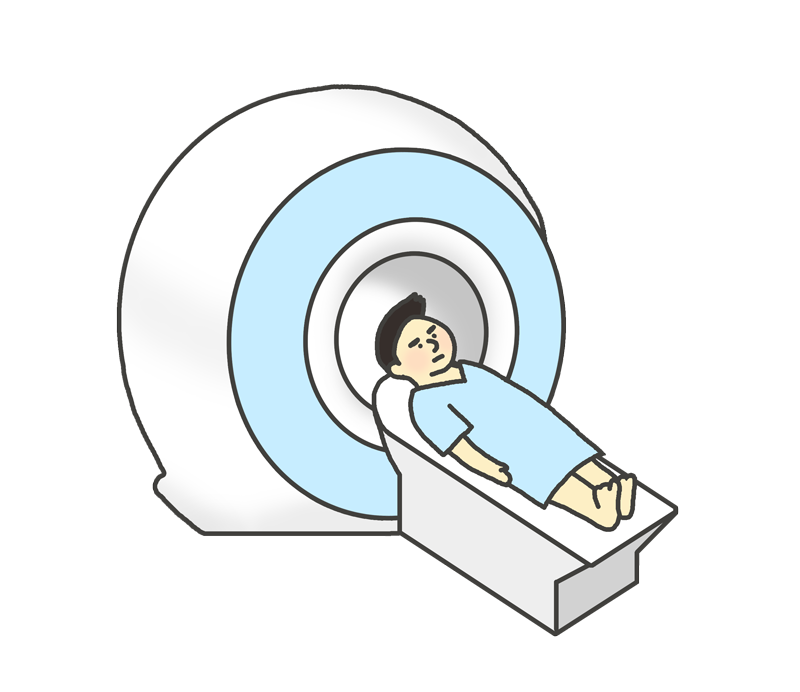 CT.MRI検査のイラスト（男性）