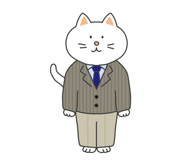 スーツを着ている猫のイラスト イラストの里