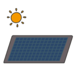 太陽光発電のイラスト