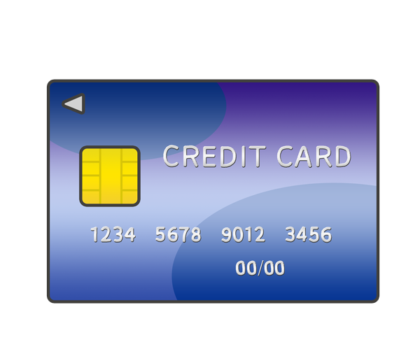 クレジットカードの表面のイラスト