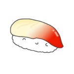 ホッキ貝のお寿司のイラスト