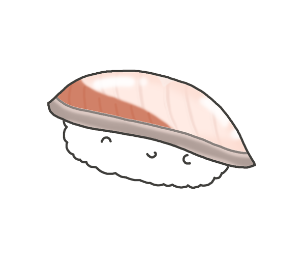 ハマチ・ブリのお寿司のイラスト
