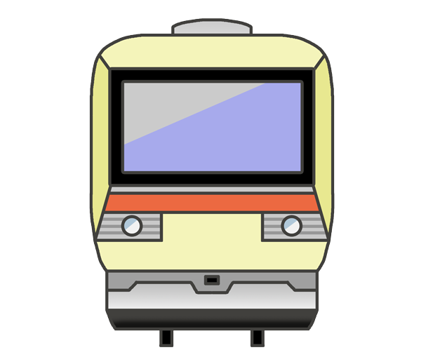 電車の正面のイラスト イラストの里